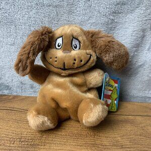 Aurora World Plush Dr. Seuss NEW MAX the Dog 5 " Stuffed Toy Beanbag NWT